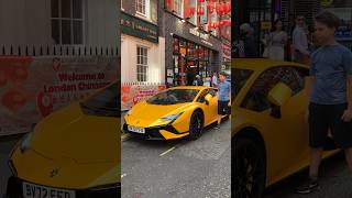 Lamborghini at Chinatown London  London travel  London life  Tourist attractions in London [upl. by Yeltnarb]