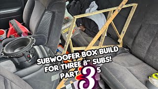 Part 3 Silverado 3 Rockford Fosgate 8quot sub box build [upl. by Yerak]