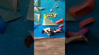 Starting a boulder on your STOMACH 😂 climbing bouldering indoorclimbing [upl. by Laius]