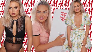 HampM SUMMER HAUL  TRY ON CLOTHING HAUL amp SWIMWEAR [upl. by Norma971]