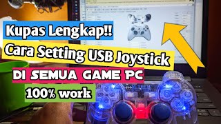 cara setting joystick usb untuk semua game pc ps2usb pclaptop di semua game laptop Terbaru [upl. by Wayolle867]