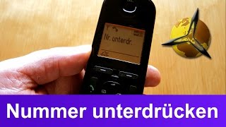 Telefon Anzeige Nummer  Telefonnummer unterdrücken [upl. by Trace]