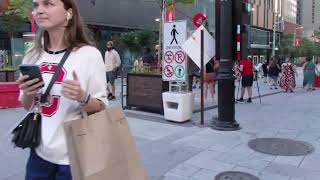 Walking on the famous Saint Catherine Street in Montreal [upl. by Blodgett]