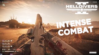 Intense Combat  Helldivers 2 Gameplay  No Commentary [upl. by Jewelle680]