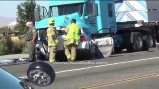 Fatal HeadOn Crash  Victorville RAW FOOTAGE [upl. by Malarkey97]