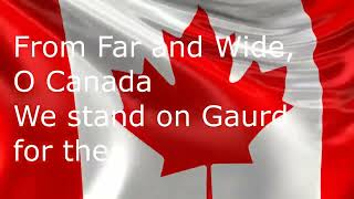 O Canada 🇨🇦  Lyric Video for Canada Day l Canada anthem lyrics [upl. by Merna846]