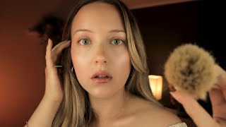 ASMR Gentle Face Adjusting Face Brushing Stop Start Face Touching Concerned Examining [upl. by Assenay]