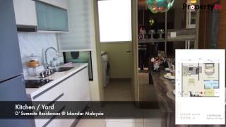 DSummit Residences Kempas Utama Show Unit Type A  Property TV [upl. by Aticnemrac667]