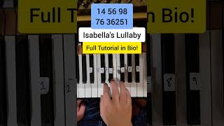 Isabellas Lullaby Easy Piano Tutorial [upl. by Sparrow893]