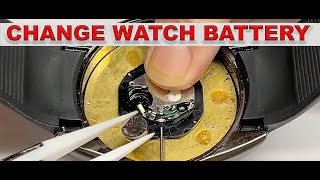 Change Watch Battery Replacement quartz movement replace Pila reloj DIY tutorial [upl. by Maer]