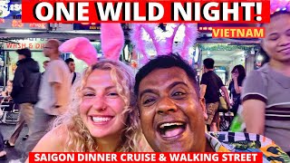 Vietnam Nightlife is AMAZING Walking Street Ho Chi Minh City amp Saigon River Dinner Cruise in Hindi [upl. by Arrim]