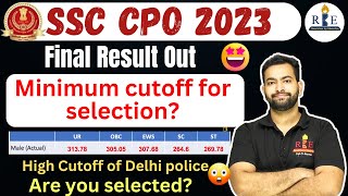 SSC CPO 2023 final Result Out 🔥 Categorywise postwise cutoff for selection Are you selected [upl. by Tehr586]