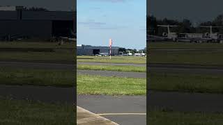 Learjet 45 Landing Runway 03 London Biggin Hill aviation learjet [upl. by Namharludba888]