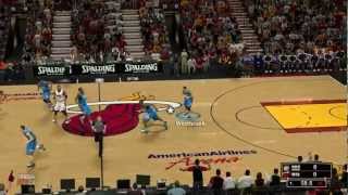 Miami Heat vs Oklahoma City AmericanAirlines Arena 02142012 NBA2K13 forecast [upl. by Chessa]