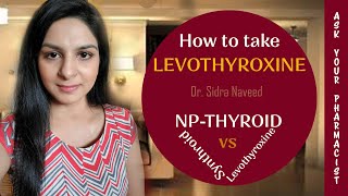 Hypothyroidism  How To Take Levothyroxine  Best Way To Take Thyroid Medication [upl. by Adnerak881]