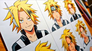 Drawing Kaminari Denki in 9 different anime styles [upl. by Eicaj355]