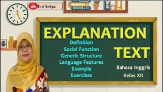 Explanation Text  Bahasa Inggris Kelas XII  Tari Setya [upl. by Chastity]