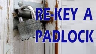 Rekeying a padlock part 1 [upl. by Harraf]