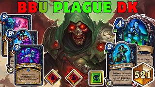 I Created a Tier S Monster ► MiniSet Best BBU Plague Death Knight Deck ► Hearthstone 3043 [upl. by Domenico762]