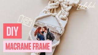 DIY  Macrame frame [upl. by Hallett]