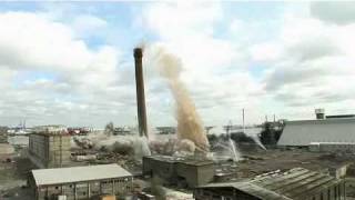 Lafarge Northfleet Chimney Demolition [upl. by January]