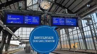 Bahnsteigansagen Heiko Grauel aus Bremen Hbf [upl. by Akeret]