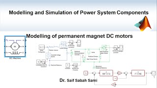 Lec 2 Modelling and simulation of permanent magnet DC motors using Simulink MATLAB [upl. by Tocci78]