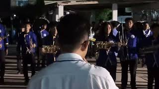 Corozal Community College Marching Bands presentation at Carey McCallas Memorial Service [upl. by Ayotnahs]