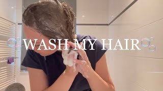 ASMR  WASH MY HAIR🫧🚿 shampooing scrub and brush✨ [upl. by Vel]