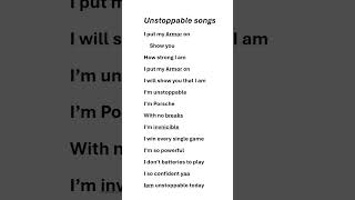 Unstoppable English songs lyrics unstoppable [upl. by Scrogan]