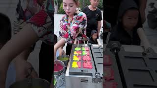 🥰 Unique street food 🥳 streetfood satisfying satisfyingvideo [upl. by Neerak135]