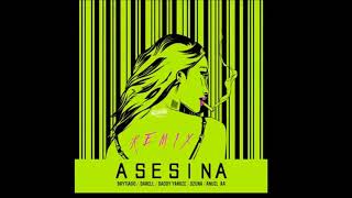 Asesina Remix Letra  Anuel AA Ozuna Daddy Yankee Brytiago y Darell Audio Oficial [upl. by Anal271]