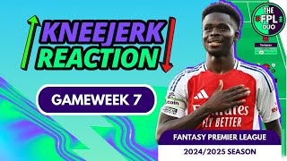 FPL KNEEJERK REACTION GAMEWEEK 8  FANTASY PREMIER LEAGUE 202425 TIPS [upl. by Secnirp]