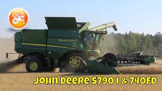 Harvest 2024  John Deere S790i combine with John Deere 740 FD header [upl. by Delbert499]