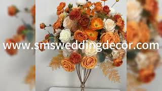 Orange And White Flower Centerpieces [upl. by Attlee]