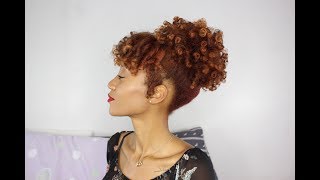 Flexi Rod Set  Faux Bang and Curly Puff  LottaBody Setting Lotion [upl. by Egag]