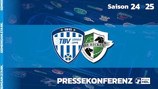 Pressekonferenz TBV Lemgo Lippe  TSV HannoverBurgdorf 011224 [upl. by Eelimaj]