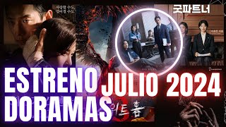 ESTRENOS DORAMAS JULIOO 2024 😍🎬 NUEVOSDORAMAS [upl. by Pazia322]