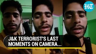 Indian Army Cornered Me JampK Terrorist Releases Video Moments Before His Encounter in Kulgam [upl. by Pierce]