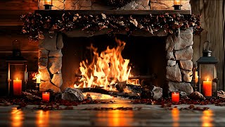 Cozy Fireplace with Burning Logs and Crackling Fire Sounds for Sleep and Stress Relief [upl. by Eeslehc829]