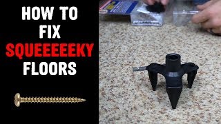 How to Repair Squeaky Floors Easy [upl. by Araccat628]