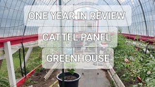 ONE YEAR IN REVIEW OF THE CATTEL PANEL GREENHOUSEHOMESTEAD VLOG [upl. by Sema]