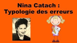 NINA CATACH TYPOLOGIE DES ERREURS  Didactique du français [upl. by Lynn438]