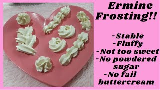 Ermine frostingCooked flour buttercream frostingEasy and simple buttercream [upl. by Edualcnaej]