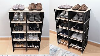 DIY SHOE RACK with WASTE PAPER  How to Make a Paper Shoe Rack [upl. by Talya]