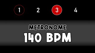 140 BPM beats per minute METRONOME [upl. by Stickney287]