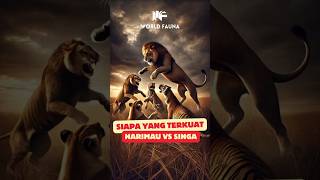 Harimau Vs Singa ‼️ Siapa yang Lebih Kuat  faktaunik duniafauna facts fauna faktaduniahewan [upl. by Hafler139]