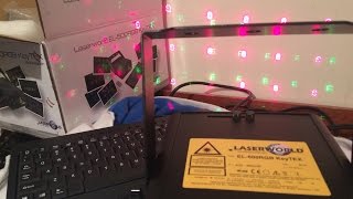 LASERWORLD EL500RGB KEY TEX SHOWLASER DEMONSTRATION [upl. by Larissa74]