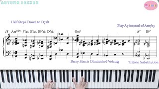 5 Jazz Solo Piano With Explanations [upl. by Neemsay]