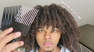 How To Pick Your NATURAL Hair For MAX Volume NO FRIZZ [upl. by Gere]